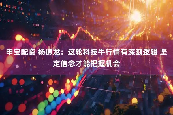 申宝配资 杨德龙：这轮科技牛行情有深刻逻辑 坚定信念才能把握机会