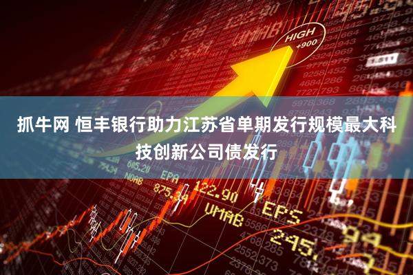 抓牛网 恒丰银行助力江苏省单期发行规模最大科技创新公司债发行